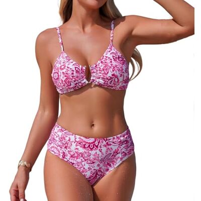 APGLSXY Ensemble triangle pour femme O Linked Maillot de bain deux pièces imprimé floral maillot de bain coquin maillot de bain tendance APGLSXY Ensemble triangle pour femme O Linked Maillot de bain deux pièces imprimé floral maillot de bain coquin maillot de bain tendance