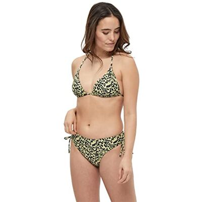 Minus Haut de bikini Viliana pour femme, Imprimé lion jaune, M Minus Haut de bikini Viliana pour femme, Imprimé lion jaune, M