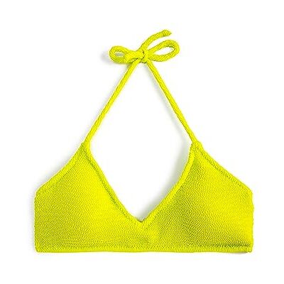 Koton Haut de bikini triangle tissé à col noué pour femme, Vert (821), 48-50 Koton Haut de bikini triangle tissé à col noué pour femme, Vert (821), 48-50