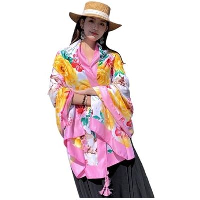 EKalgretrA Sarong Écharpe de voyage, de plage, de protection solaire pour femme EKalgretrA Sarong Écharpe de voyage, de plage, de protection solaire pour femme