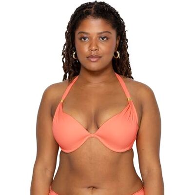Smart & Sexy Maillot de bain pour femme Top Swim Parte Superior De Bikiniswim Secret Mega Push Up Dos nu, Peach Luster, 85B Smart & Sexy Maillot de bain pour femme Top Swim Parte Superior De Bikiniswim Secret Mega Push Up Dos nu, Peach Luster, 85B