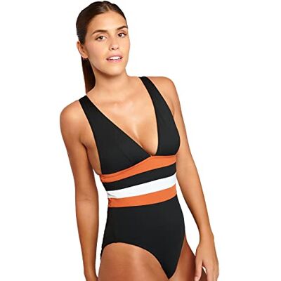 Livia Nicole Ostea Maillot de Bain Une pièce Femme, Noir, 3XL Livia Nicole Ostea Maillot de Bain Une pièce Femme, Noir, 3XL