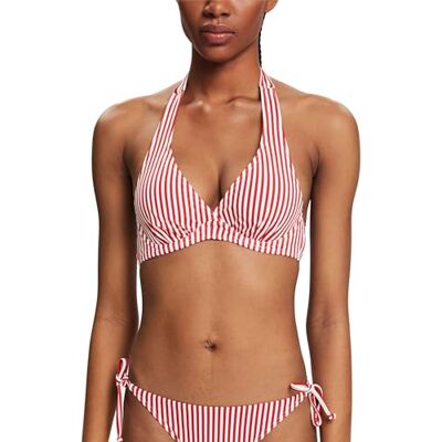 ESPRIT Silvance Beach SSN Bikini pour femme avec bretelles nouées, rouge foncé, 38 C ESPRIT Silvance Beach SSN Bikini pour femme avec bretelles nouées, rouge foncé, 38 C