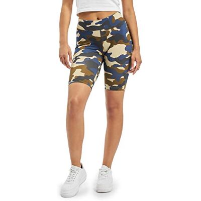 Urban Classics Radler-hose Ladies High Waist Camo Tech Cycle Shorts Leggings Shorts de yoga Femme Urban Classics Radler-hose Ladies High Waist Camo Tech Cycle Shorts Leggings Shorts de yoga Femme