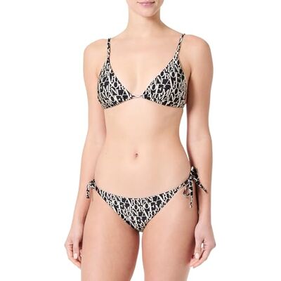 Giorgio Armani Femme Logomania Triangle Bikini Noir S, Noir/logo amande, S Giorgio Armani Femme Logomania Triangle Bikini Noir S, Noir/logo amande, S