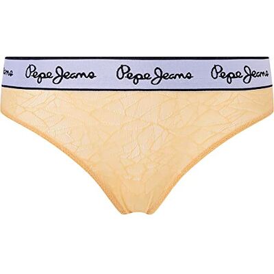 Pepe Jeans Mesh Thong sous-vêtements de Style Bikini Femme, Jaune, XL Pepe Jeans Mesh Thong sous-vêtements de Style Bikini Femme, Jaune, XL