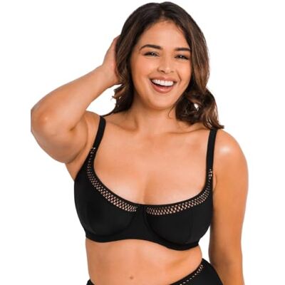 Curvy Kate Haut de bikini à balconnet pour femme, Noir, 105H Curvy Kate Haut de bikini à balconnet pour femme, Noir, 105H
