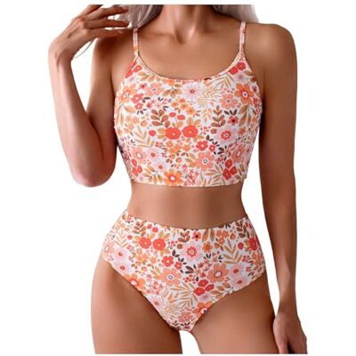 CHENWEIHAI Maillot de bain bikini push-up pour femme Taille haute Maillot de bain CHENWEIHAI Maillot de bain bikini push-up pour femme Taille haute Maillot de bain