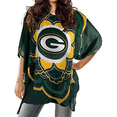 Little Earth Productions Littlearth NFL Green Bay Packers Caftan Flower, Team Color, 32" x 42 Little Earth Productions Littlearth NFL Green Bay Packers Caftan Flower, Team Color, 32" x 42