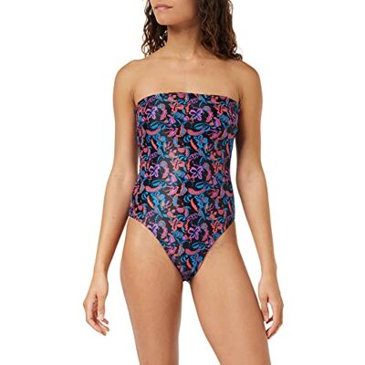 Minus Maillot de bain Venia pour femme, Imprimé floral vibrant, XXL Minus Maillot de bain Venia pour femme, Imprimé floral vibrant, XXL