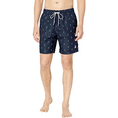 Nautica Hommes rapidement sec partout classique ancre impression maillot de bain, bleu marine, taille unique, Marine, S Nautica Hommes rapidement sec partout classique ancre impression maillot de bain, bleu marine, taille unique, Marine, S
