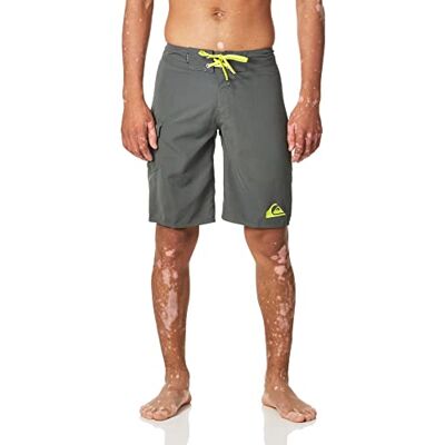 Quiksilver Shorts de Surf pour Hommes, Gris, XL Quiksilver Shorts de Surf pour Hommes, Gris, XL