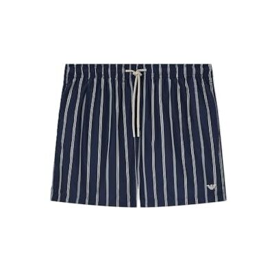 Giorgio Armani Boxer rayé pour homme Bleu XL Giorgio Armani Boxer rayé pour homme Bleu XL