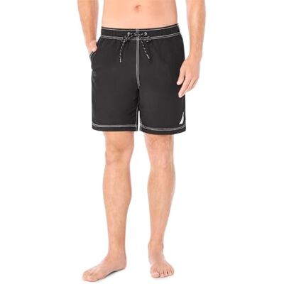 Nautica Solid Quick Dry Classic Logo Swim Trunk Maillot Homme (lot de 1) Nautica Solid Quick Dry Classic Logo Swim Trunk Maillot Homme (lot de 1)
