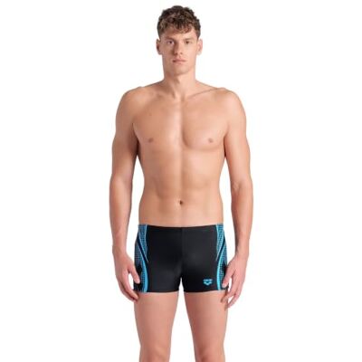 arena Short de natation pour homme Feel Graphic, Black-Turquoise, 31W arena Short de natation pour homme Feel Graphic, Black-Turquoise, 31W