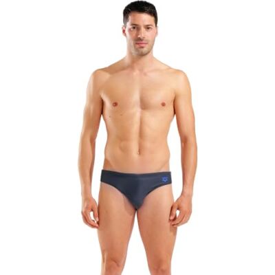 arena Santamarias R Slip pour homme, bleu fluo asphalte, taille 38 arena Santamarias R Slip pour homme, bleu fluo asphalte, taille 38