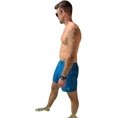 Haute pression Surf de Bain Homme, Bb108 Uni Bleu Imprimé Voilier Turquoise Maillot de bain Homme (lot de 1) Haute pression Surf de Bain Homme, Bb108 Uni Bleu Imprimé Voilier Turquoise Maillot de bain Homme (lot de 1)