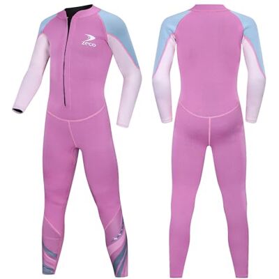 ZCCO Maillot de bain thermique en néoprène de 2,5 mm pour garçons et filles ZCCO Maillot de bain thermique en néoprène de 2,5 mm pour garçons et filles
