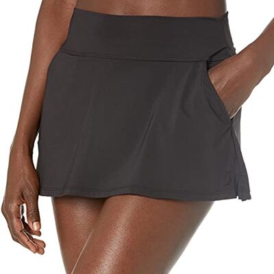 Nautica Women's Swim Skirt – Quick-Dry, Swim Shorts with Built-in Tummy Control Skort, Pockets, Swim Cover-Up, Volley Shorts, Black, Medium Nautica Women's Swim Skirt – Quick-Dry, Swim Shorts with Built-in Tummy Control Skort, Pockets, Swim Cover-Up, Volley Shorts, Black, Medium