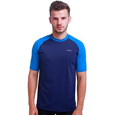 H.MILES Rashguard Gilet rashguard à manches courtes pour homme Noir Snorkeling Natation Surf Combinaison de plongée Protection UV T-shirt à manches courtes H.MILES Rashguard Gilet rashguard à manches courtes pour homme Noir Snorkeling Natation Surf Combinaison de plongée Protection UV T-shirt à manches courtes