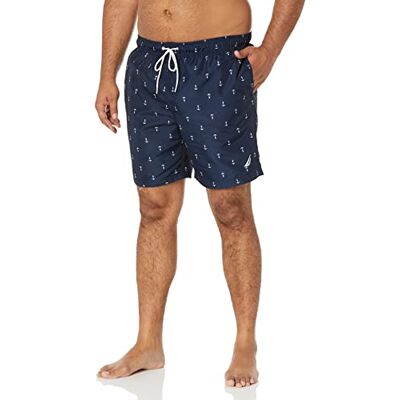 Nautica Quick Dry All Over Classic Anchor Print Swim Trunk Short de bain Homme Nautica Quick Dry All Over Classic Anchor Print Swim Trunk Short de bain Homme