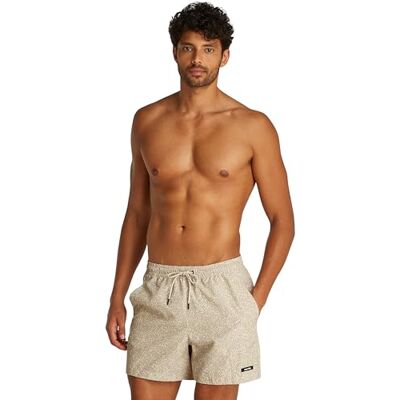 Calvin Medium Drawstring-print Km0km01120 Short de bain Homme Calvin Medium Drawstring-print Km0km01120 Short de bain Homme