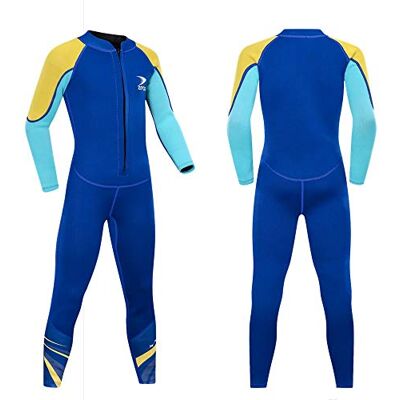 ZCCO Maillot de bain thermique en néoprène de 2,5 mm pour garçons et filles ZCCO Maillot de bain thermique en néoprène de 2,5 mm pour garçons et filles