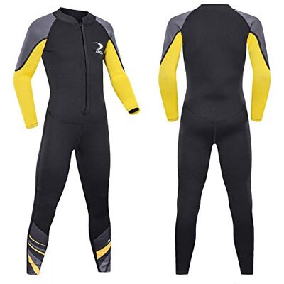 ZCCO Maillot de bain thermique en néoprène de 2,5 mm pour garçons et filles ZCCO Maillot de bain thermique en néoprène de 2,5 mm pour garçons et filles
