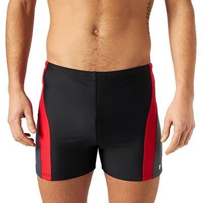 Haute pression Homme 615 Maillot de bain, Noir/Gris/Rouge, 44 EU Haute pression Homme 615 Maillot de bain, Noir/Gris/Rouge, 44 EU