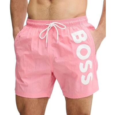 Boss Octopus Short de bain pour homme en tissu fonctionnel avec logo imprimé Boss Octopus Short de bain pour homme en tissu fonctionnel avec logo imprimé