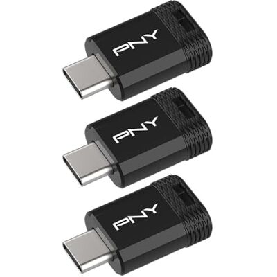 PNY Pack de 3 Clés Elite-X Fit USB 3.2 Type-C 64 Go Performances allant jusqu'à 200 Mo/s en Lecture, Stockage Portable & Pratique de Données, Design Ultra Compact, Connecteur Type-C PNY Pack de 3 Clés Elite-X Fit USB 3.2 Type-C 64 Go Performances allant jusqu'à 200 Mo/s en Lecture, Stockage Portable & Pratique de Données, Design Ultra Compact, Connecteur Type-C