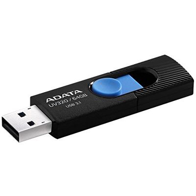 ADATA UV320 lecteur USB flash 64 Go USB Type-A 3.1 (3.1 Gen 1) Noir, Bleu Lecteurs USB flash (64 Go, USB Type-A, 3.1 (3.1 Gen 1), Slide, 7,9 g, Noir, Bleu) ADATA UV320 lecteur USB flash 64 Go USB Type-A 3.1 (3.1 Gen 1) Noir, Bleu Lecteurs USB flash (64 Go, USB Type-A, 3.1 (3.1 Gen 1), Slide, 7,9 g, Noir, Bleu)