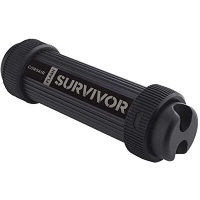 Corsair CMFSS3B-64GB Flash Survivor Stealth v2 64GB USB 3.0, Etanchéité robuste Lecteur Flash Noir Corsair CMFSS3B-64GB Flash Survivor Stealth v2 64GB USB 3.0, Etanchéité robuste Lecteur Flash Noir