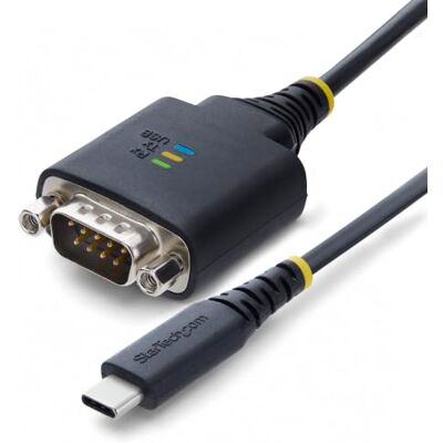 StarTech Câble adaptateur USB-C vers série, rétention COM, puce FTDI de 1ft / 30 cm StarTech Câble adaptateur USB-C vers série, rétention COM, puce FTDI de 1ft / 30 cm