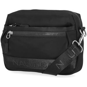 Nautica Sac à bandoulière en nylon pour femme avec bandoulière réglable, noir tonal, taille unique Nautica Sac à bandoulière en nylon pour femme avec bandoulière réglable, noir tonal, taille unique