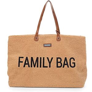 Childhome , Family Bag, Sac A Langer, Sac De Voyage/Week-End, Grande Contenance, Pochette Incluse Détachable, Teddy Beige Childhome , Family Bag, Sac A Langer, Sac De Voyage/Week-End, Grande Contenance, Pochette Incluse Détachable, Teddy Beige