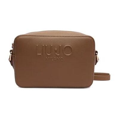 Liu Jo Milano Sac bandoulière en cuir synthétique, marron, avec sangle réglable Liu Jo Milano Sac bandoulière en cuir synthétique, marron, avec sangle réglable