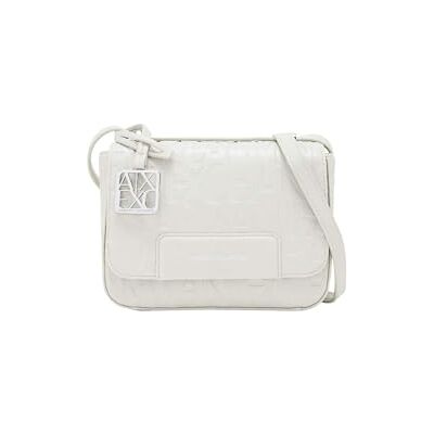 Giorgio Armani Exchange Sac à bandoulière pour femme Liz Essential avec logo carré Blanc cassé Giorgio Armani Exchange Sac à bandoulière pour femme Liz Essential avec logo carré Blanc cassé