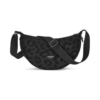 LARKSON Sac à bandoulière pour femme Solveig Sac demi-lune, sac à bandoulière rond, élégant et décontracté, réglable, tendance, imperméable LARKSON Sac à bandoulière pour femme Solveig Sac demi-lune, sac à bandoulière rond, élégant et décontracté, réglable, tendance, imperméable