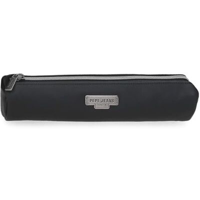Pepe Jeans Margaret Trousse noire 22,5 x 4,5 x 4,5 cm Trousse compacte et allongée, fermeture à glissière, cuir synthétique, By Joumma Bags Pepe Jeans Margaret Trousse noire 22,5 x 4,5 x 4,5 cm Trousse compacte et allongée, fermeture à glissière, cuir synthétique, By Joumma Bags