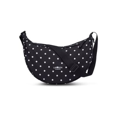 LARKSON Sac Bandoulière Femme Solveig Sac a Main Tendance pour Voyage, Shopping, Quotidiens Sac Banane Tissu Petit Sacoche Demi Lune Imperméable LARKSON Sac Bandoulière Femme Solveig Sac a Main Tendance pour Voyage, Shopping, Quotidiens Sac Banane Tissu Petit Sacoche Demi Lune Imperméable