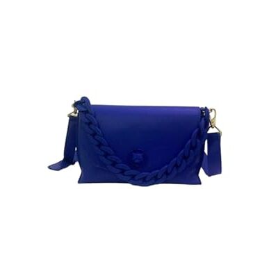 PLEIN SPORT Medium Flap Devon, Handbag unisexe adulte, océan, Ocean PLEIN SPORT Medium Flap Devon, Handbag unisexe adulte, océan, Ocean