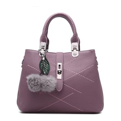 NICOLE & DORIS 2024 Nouveau Sac à Main Femme Sacs Portés Main Mode Sac Bandoulière Élégant Sac Epaule Sacoche Femme Sac à Poignée Supérieure avec Pom Poms NICOLE & DORIS 2024 Nouveau Sac à Main Femme Sacs Portés Main Mode Sac Bandoulière Élégant Sac Epaule Sacoche Femme Sac à Poignée Supérieure avec Pom Poms