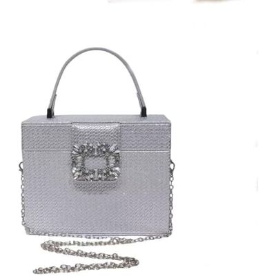 CORIOS Sac de soirée à paillettes pour femme Avec strass Sac à bandoulière Sac à bandoulière Sac à main Sac à main Sac à main Sac à bandoulière Sac à bandoulière, argenté, L CORIOS Sac de soirée à paillettes pour femme Avec strass Sac à bandoulière Sac à bandoulière Sac à main Sac à main Sac à main Sac à bandoulière Sac à bandoulière, argenté, L