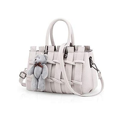 NICOLE & DORIS NICOLE&DORIS New Girl/Femme Douce Mode Sac à Main Messenger Bag Crossbody Purse épaule Tote, Blanc Crémeux, L NICOLE & DORIS NICOLE&DORIS New Girl/Femme Douce Mode Sac à Main Messenger Bag Crossbody Purse épaule Tote, Blanc Crémeux, L