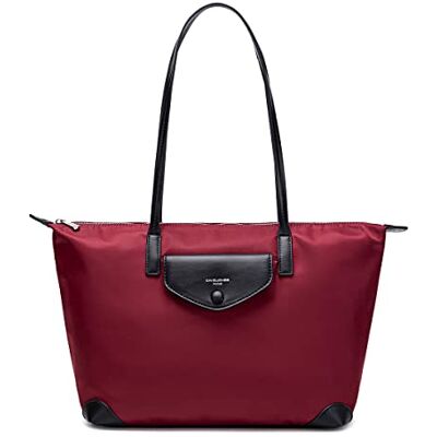 David Jones Sac à Main Cabas Nylon Femme Fourre-Tout Sac Shopping Souple Grande Capacité Shopper Tote Porté Epaule Bandoulière Elégant Travail Ville Voyage Mode Original Tendance David Jones Sac à Main Cabas Nylon Femme Fourre-Tout Sac Shopping Souple Grande Capacité Shopper Tote Porté Epaule Bandoulière Elégant Travail Ville Voyage Mode Original Tendance