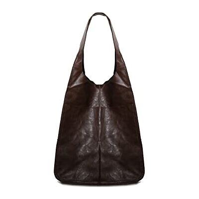NICOLE & DORIS Sac Cabas Femme Sac de Shopping élégant Sac Fourre Tout Grand Sac à Bandoulière Classique Vintage Sac Epaule en Cuir Souple Grand Sac a Main Pliable NICOLE & DORIS Sac Cabas Femme Sac de Shopping élégant Sac Fourre Tout Grand Sac à Bandoulière Classique Vintage Sac Epaule en Cuir Souple Grand Sac a Main Pliable