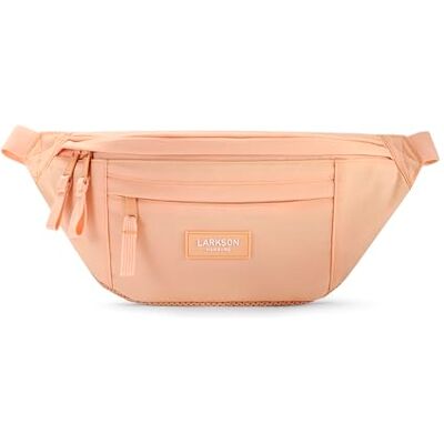 LARKSON Sac banane pour femmes et hommes Ole, Pêche, Einheitsgröße: Sac à bandoulière ceinture pour les festivals et le sport, petit sac de voyage, hydrofuge LARKSON Sac banane pour femmes et hommes Ole, Pêche, Einheitsgröße: Sac à bandoulière ceinture pour les festivals et le sport, petit sac de voyage, hydrofuge