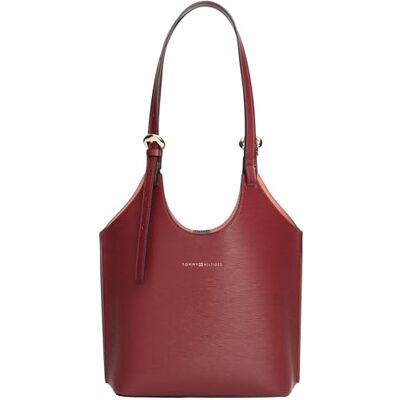 Tommy Hilfiger Th Modern AW0AW18617 Mini fourre-tout pour femme, marron (velours marron), taille unique Tommy Hilfiger Th Modern AW0AW18617 Mini fourre-tout pour femme, marron (velours marron), taille unique