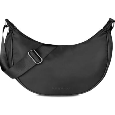 bugatti Mare 1.0 Moonbag crossbody pour femmes, sac bandoulière demi-lune léger en polyester bugatti Mare 1.0 Moonbag crossbody pour femmes, sac bandoulière demi-lune léger en polyester
